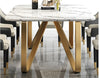 Rich Pleasant Marble Dining Table Set / Lixra