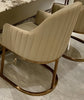 Matte Finish Marble Top Dining Table Set / Lixra
