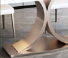 Contemporary X-Shaped Marble Dining Table