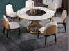 Round Shaped Marble Dining Table Set / Lixra