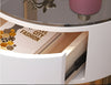 Metal Base Luxury Glass Night Stand / Lixra