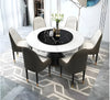 Marble Top Round Dining Table Set / Lixra