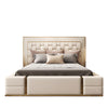 Contemporary Classic Luxurious Leather Bed / Lixra