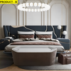 Modern Velvet Fabric Bed With Speculative Designs / Lixra
