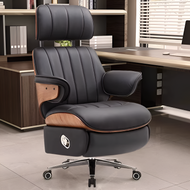 Rotatable Reclining Office Chair in Leather / Lixra