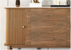 Elegant Marble Top Buffet with Roll Doors / Lixra