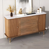 Elegant Marble Top Buffet with Roll Doors / Lixra