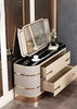 Luxurious Modern Leather Bed With Gold Accents / Lixra