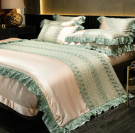 Modern Silk Elegance Bedding Set / Lixra