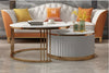 Modern Round Marble Coffee Table / Lixra