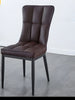 Set Of 4 Cozy Comfort Leather Dining Chairs / Lixra