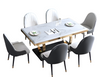 Minimalistic Marble Dining Table Set / Lixra