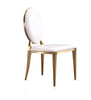 Set Of 4 Metal Base Dining Chairs / Lixra