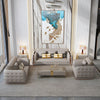 Luxury Fusion of Tufted Design 3-2-1 Leather Sofa Set / Lixra
