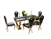 Rectangular Marble Dining Table Set