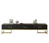 Glossy Modern Marble Top TV Stand / Lixra