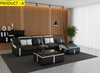 L-Shaped Multipurpose LED Leather Sectional Sofa / Lixra