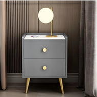 Set Of 2 Modern Bedside Wooden Night Stand / Lixra