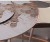 Chic and Stylish Round Marble Top Dining Table Set / Lixra