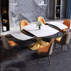 Golden Marble Extendable Rectangular Dining-Set / Lixra