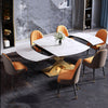 Golden Marble Extendable Rectangular Dining-Set / Lixra