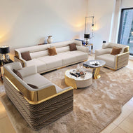 3-Piece Indoor Leather Sofa Set / Lixra