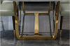 Steel Finish Marble Dining Table-Set / Lixra