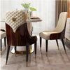Elegant Set of 4 Leather Dining Chairs / Lixra