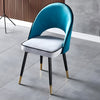 Set Of 4 Velvet Finish Fabric Dining Chairs / Lixra
