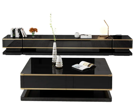 Modern  TV Stand With Coffee Table Combined Set  - Lixra