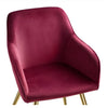 Set Of 4 Velvet Fabric Dining Chairs / Lixra