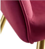 Set Of 4 Velvet Fabric Dining Chairs / Lixra