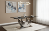 C-Form Steel Base Dining Table / Lixra