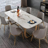 Conventional Rectangular Marble Dining Table Set / Lixra