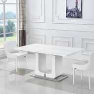 Expendable Dining Table With Metal Base / Lixra