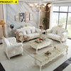 Liville European Velvet Fabric Tufted Sofa Set / Lixra