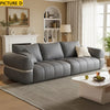 Pillow-Back Modern Leather Sofa / Lixra