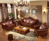 European Traditional Liville Leather Sofa Set 3+2+1 / Lixra