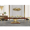 Modern Vibrant Polished Wooden Dining Set / Lixra
