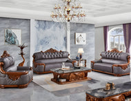 Liville 3-Piece Leather European Sofa Set / Lixra