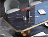 Splendid Steel Construct Marble Dining Table / Lixra