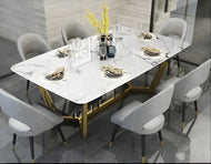 Nordic Light Marble Dining Table Set / Lixra