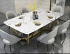 Nordic Light Marble Dining Table Set / Lixra