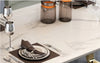 Steel Finish Marble Dining Table-Set / Lixra