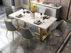 Shine Luxurious Marble-Top Dining Table Set / Lixra