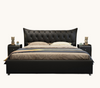 Elegant Button Tufted Design Leather Bed / Lixra