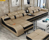 High Defined Multifunctional Luxurious Sectional Leather Sofa Set / Lixra