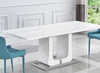 Expendable Dining Table With Metal Base / Lixra
