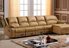 Sophisticated Design Comfy Leather Power Recliner Sectional Sofa / Lixra