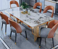 Multifunctional Designed Marble Dining Table Set / Lixra